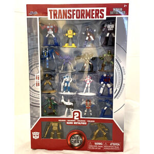 Jada Transformers Nano MetalFigs Die Cast Figures Exclusive Gold Optimus Prime